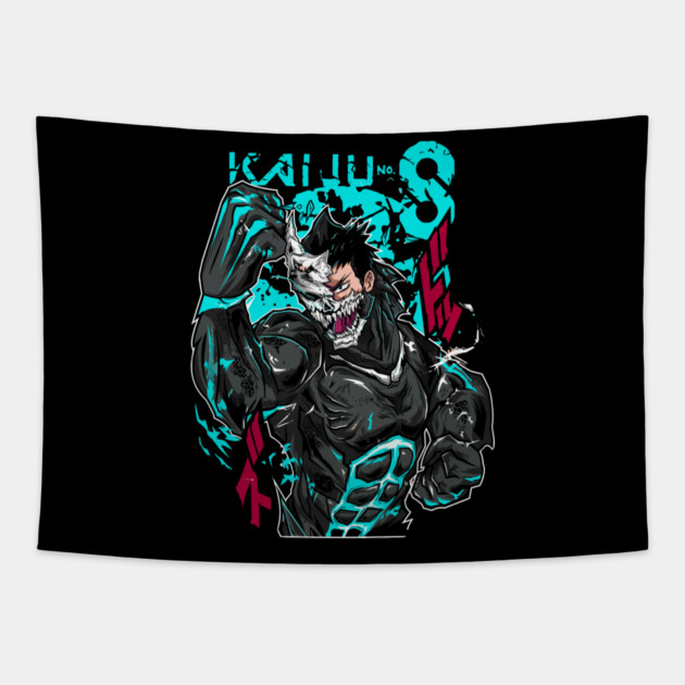 Kaiju No 8 Kafka Dual Identity Art Tapestry by Otaku Vibes