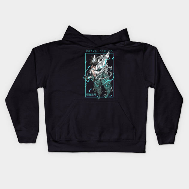 Kaiju No 8 Kafka Turns Into a Monster Kids Hoodie by Otaku Vibes