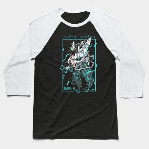 Kaiju No 8 Kafka Turns Into a Monster Baseball T-Shirt by Otaku Vibes