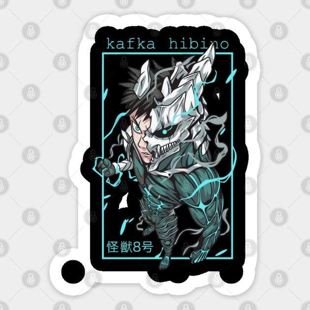 Kaiju No 8 Kafka Turns Into a Monster Sticker by Otaku Vibes