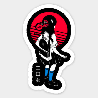 Futakuchi Onna Urban Yokai Girl Anime Magnet