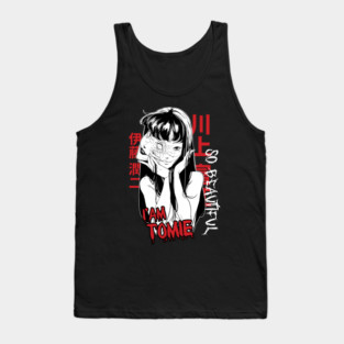 Tomie So Beautiful Horror Portrait Junji Ito Tank Top