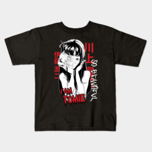 Tomie So Beautiful Horror Portrait Junji Ito Kids T-Shirt
