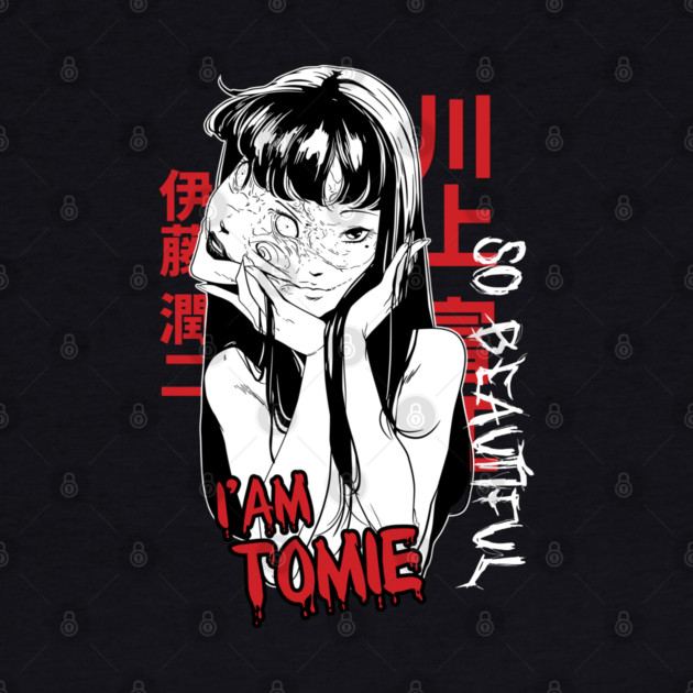 Tomie So Beautiful Horror Portrait Junji Ito by Otaku Vibes