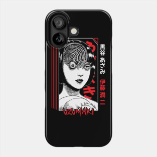 Uzumaki Spiral Curse Horror Art Phone Case