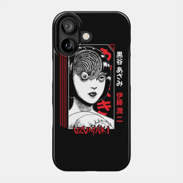 Uzumaki Spiral Curse Horror Art Phone Case by Otaku Vibes