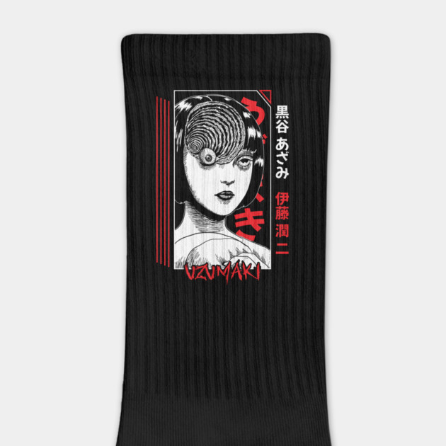 Uzumaki Spiral Curse Horror Art by Otaku Vibes