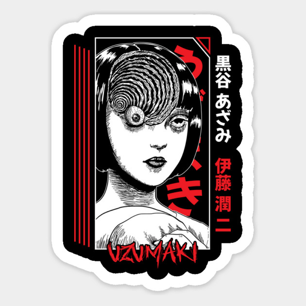 Uzumaki Spiral Curse Horror Art Magnet by Otaku Vibes