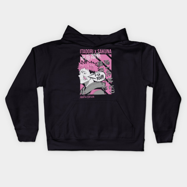 Itadori Yuuji -Jujutsu Kaisen Kids Hoodie by Otaku Vibes