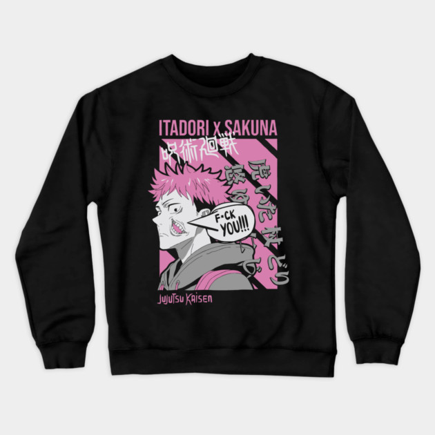 Itadori Yuuji -Jujutsu Kaisen Crewneck Sweatshirt by Otaku Vibes