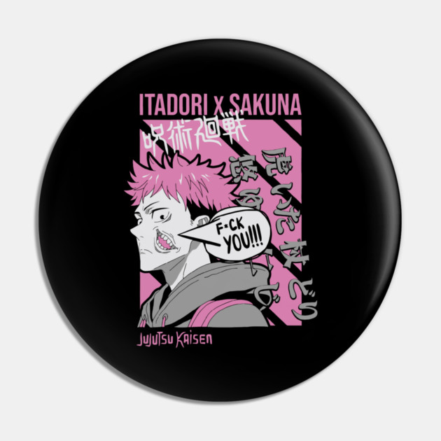 Itadori Yuuji -Jujutsu Kaisen Pin by Otaku Vibes