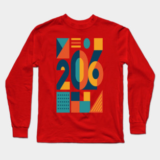 Futur Géométrique 2026 – Design Tendance Long Sleeve T-Shirt