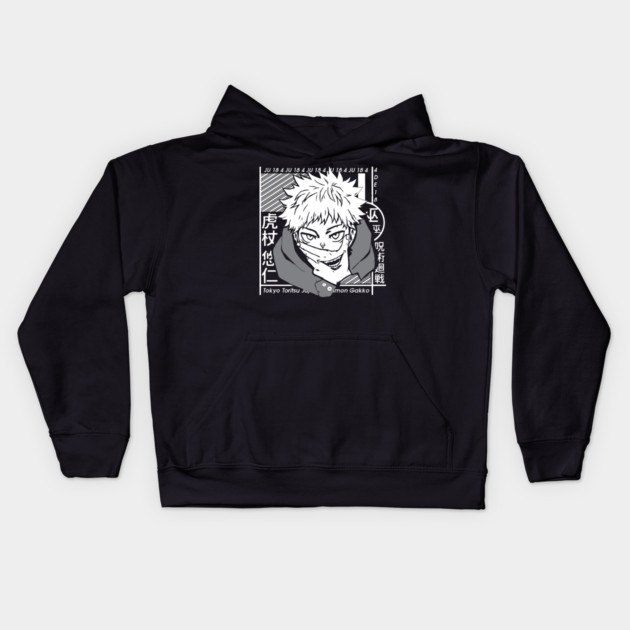 Jujutsu Kaisen Yuuji Split with Sukuna Kids Hoodie by Otaku Vibes