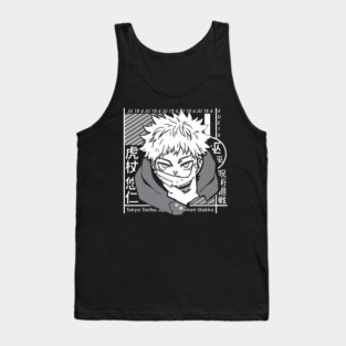 Jujutsu Kaisen Yuuji Split with Sukuna Tank Top