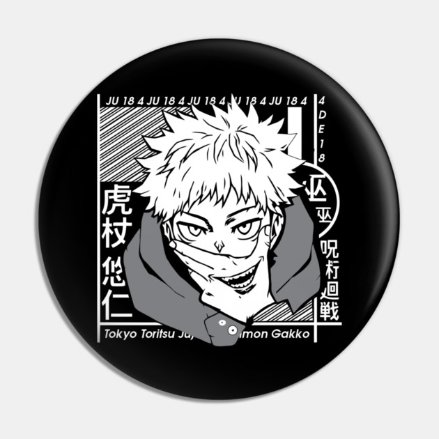 Jujutsu Kaisen Yuuji Split with Sukuna Pin by Otaku Vibes