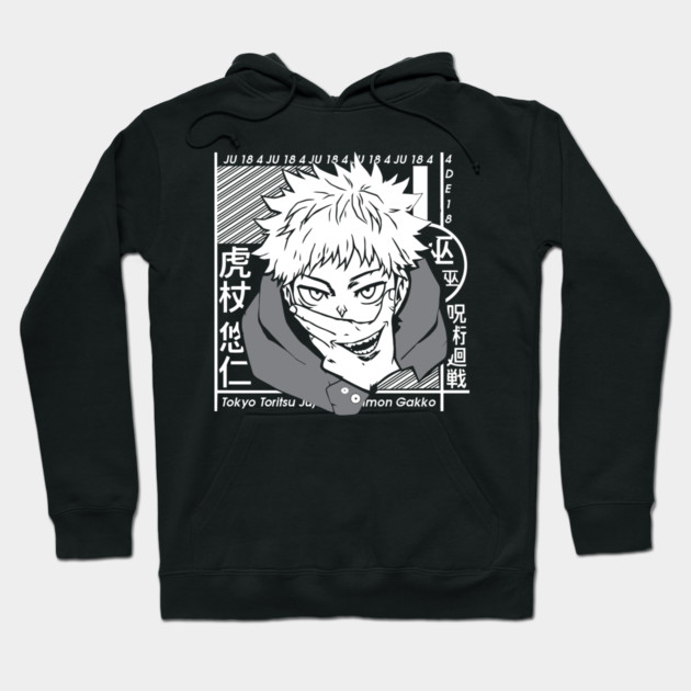 Jujutsu Kaisen Yuuji Split with Sukuna Hoodie by Otaku Vibes