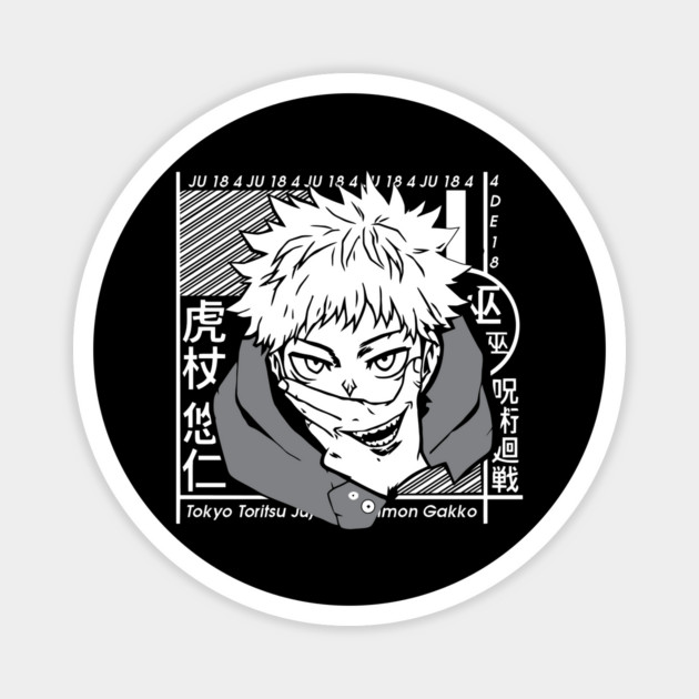 Jujutsu Kaisen Yuuji Split with Sukuna Magnet by Otaku Vibes