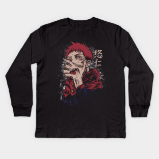 Yuuji Itadori -Jujutsu Kaisen Kids Long Sleeve T-Shirt