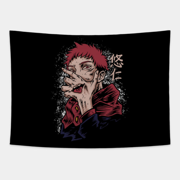 Yuuji Itadori -Jujutsu Kaisen Tapestry by Otaku Vibes