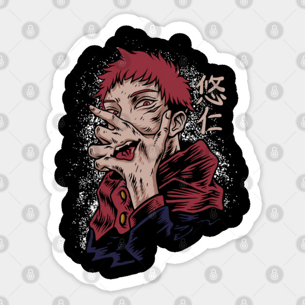 Yuuji Itadori -Jujutsu Kaisen Sticker by Otaku Vibes