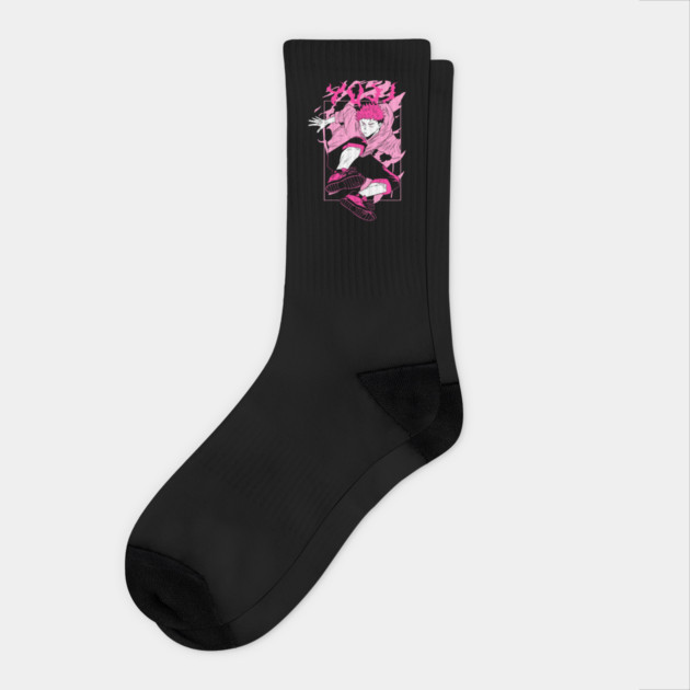 Jujutsu Kaisen - Yuuji Itadori Socks by Otaku Vibes