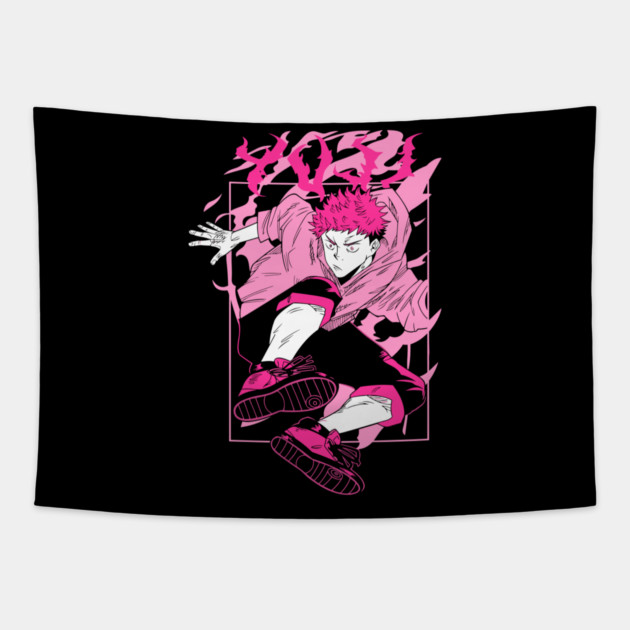 Jujutsu Kaisen - Yuuji Itadori Tapestry by Otaku Vibes