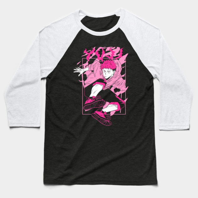 Jujutsu Kaisen - Yuuji Itadori Baseball T-Shirt by Otaku Vibes