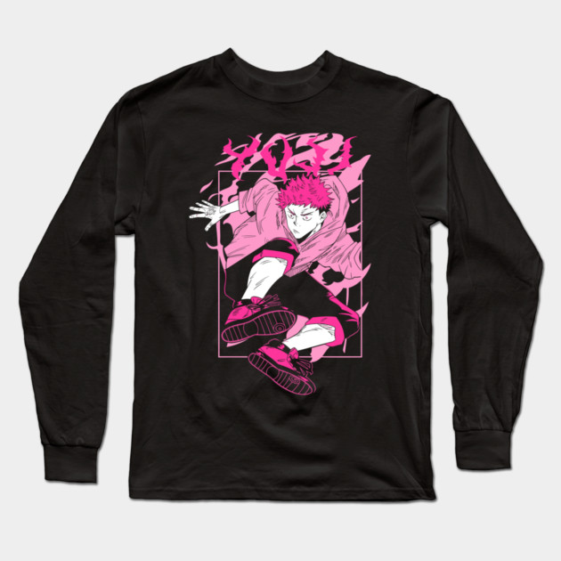 Jujutsu Kaisen - Yuuji Itadori Long Sleeve T-Shirt by Otaku Vibes