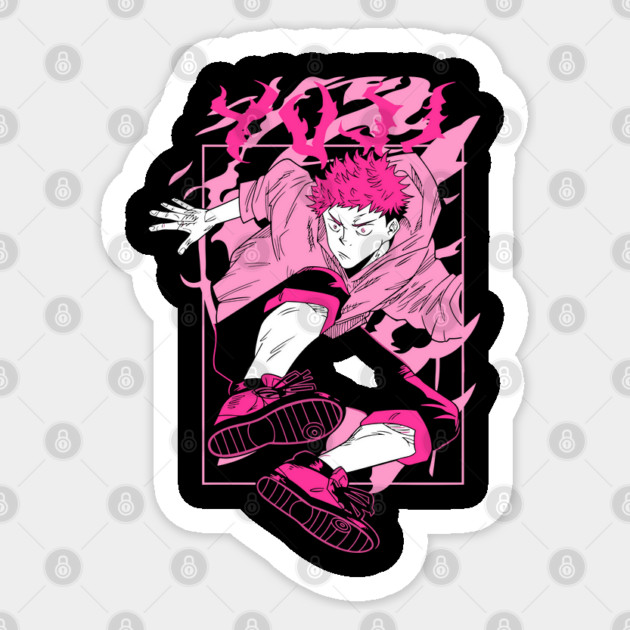 Jujutsu Kaisen - Yuuji Itadori Sticker by Otaku Vibes