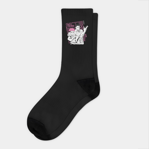 Jujutsu Kaisen Itadori and Todo Best Friends Socks by Otaku Vibes