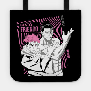 Jujutsu Kaisen Itadori and Todo Best Friends Tote