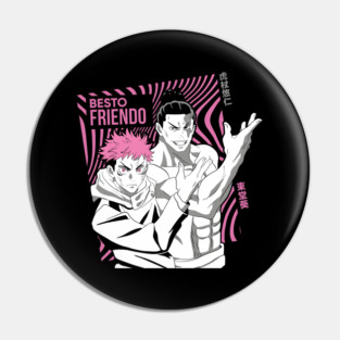 Jujutsu Kaisen Itadori and Todo Best Friends Pin