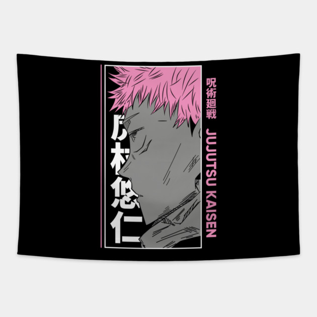 Yuuji Itadori Cool Design Tapestry by Otaku Vibes