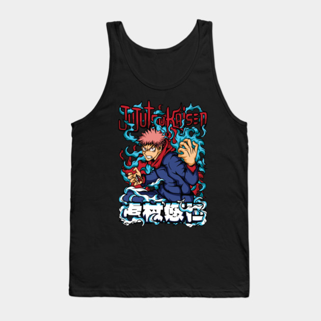 Jujutsu Kaisen Yuuji Itadori Epic Art Tank Top by Otaku Vibes