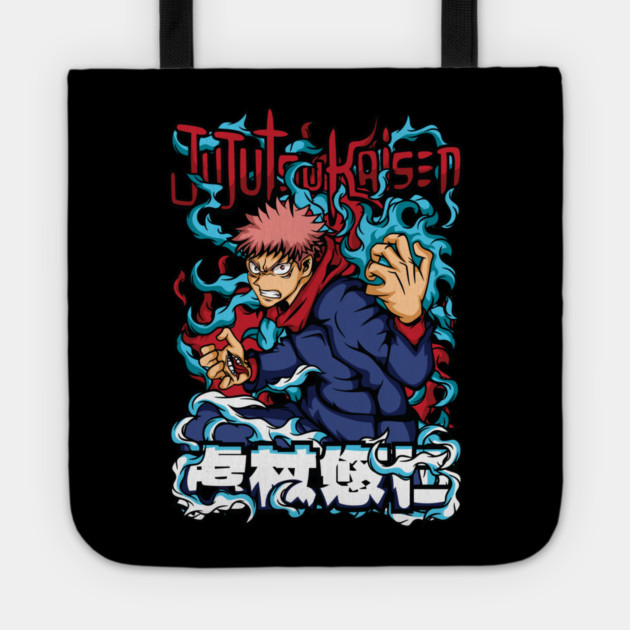 Jujutsu Kaisen Yuuji Itadori Epic Art Tote by Otaku Vibes