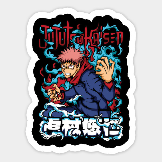 Jujutsu Kaisen Yuuji Itadori Epic Art Magnet by Otaku Vibes