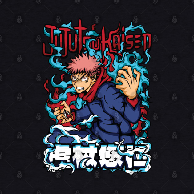 Jujutsu Kaisen Yuuji Itadori Epic Art by Otaku Vibes