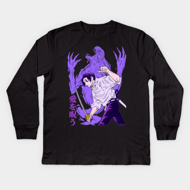 Jujutsu Kaisen Yuta and Rika Kids Long Sleeve T-Shirt by Otaku Vibes