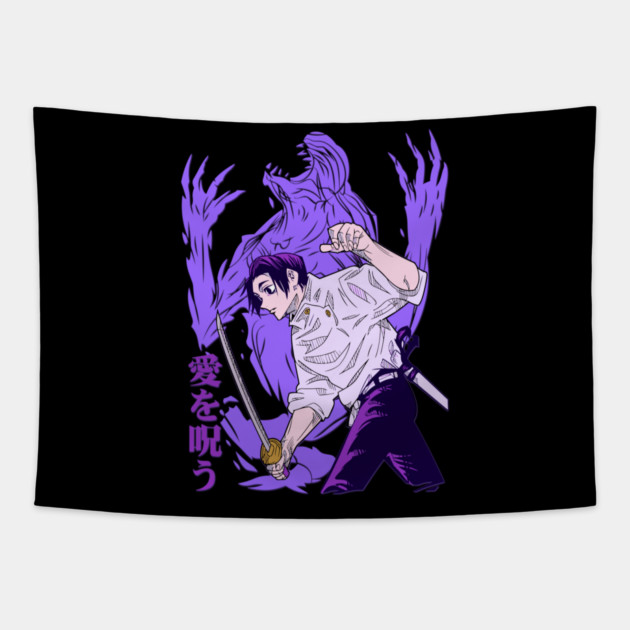 Jujutsu Kaisen Yuta and Rika Tapestry by Otaku Vibes