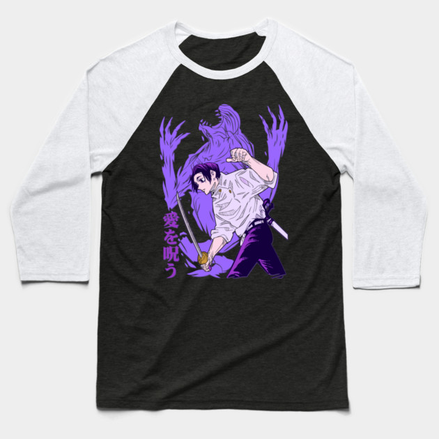 Jujutsu Kaisen Yuta and Rika Baseball T-Shirt by Otaku Vibes