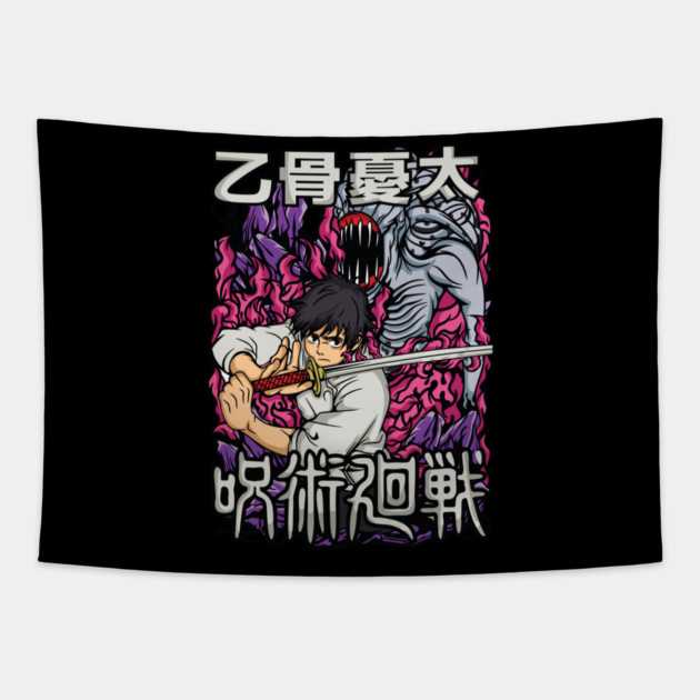 Jujutsu Kaisen Yuta and the Queen of Curses Tapestry by Otaku Vibes