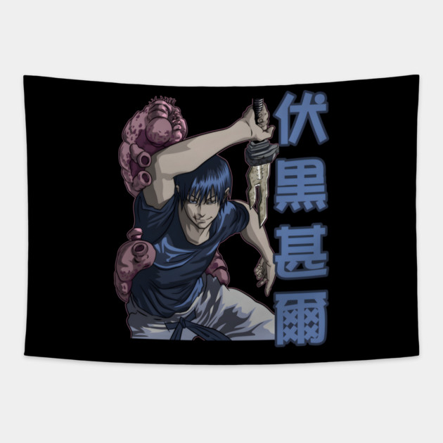 Jujutsu Kaisen Toji Fushiguro Sorcerer Killer Tapestry by Otaku Vibes
