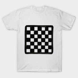 Chessboard – Minimalist Ink Game Design T-Shirt