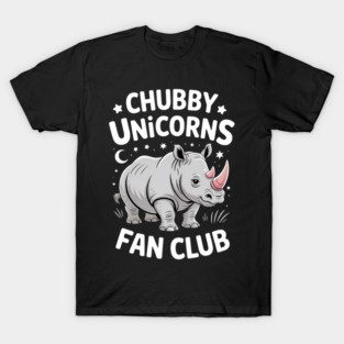 Chubby Unicorns Fan Club T-Shirt