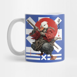 Duck Ronin Samurai Warrior Mug