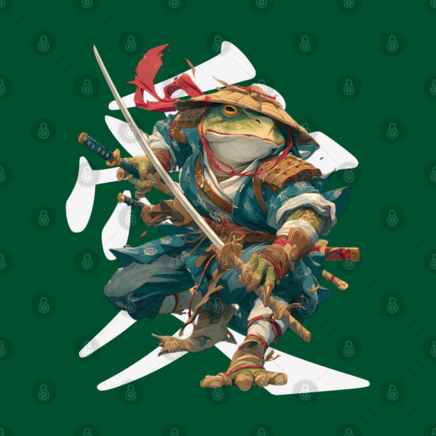 Samurai Frog Warrior with Katana by TuncGK