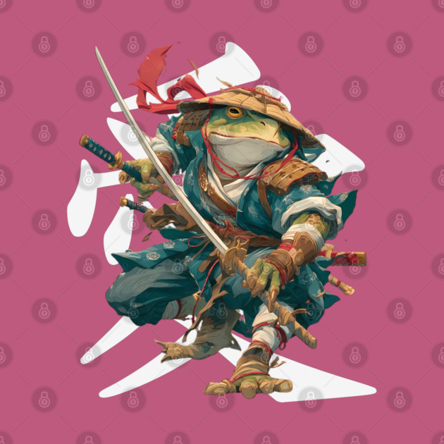 Samurai Frog Warrior with Katana by TuncGK