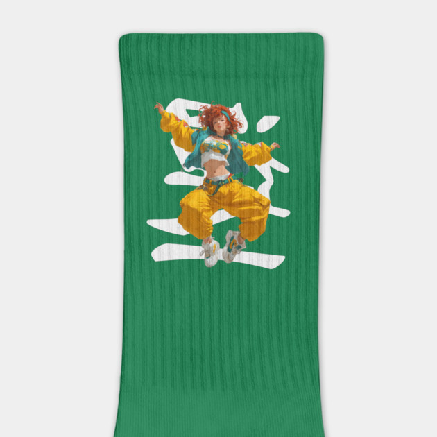 90s Retro Hip Hop Dancer Girl by TuncGK