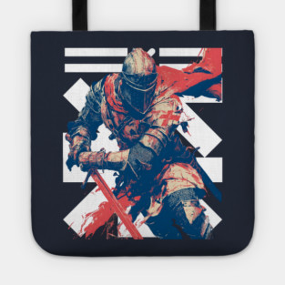 Valiant Medieval Knight in Armor Tote