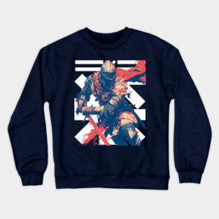Valiant Medieval Knight in Armor Crewneck Sweatshirt